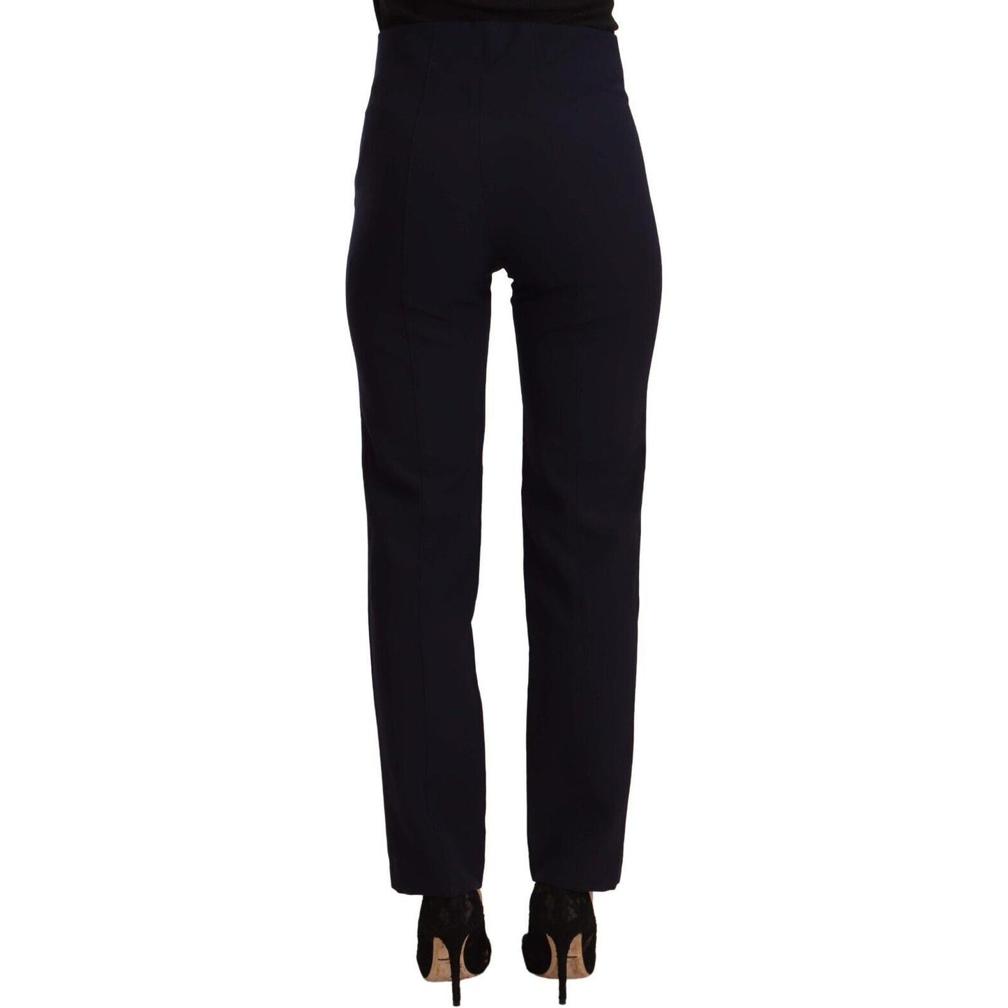 AGLINI Sleek High Waist Straight Cut Pants AGLINI