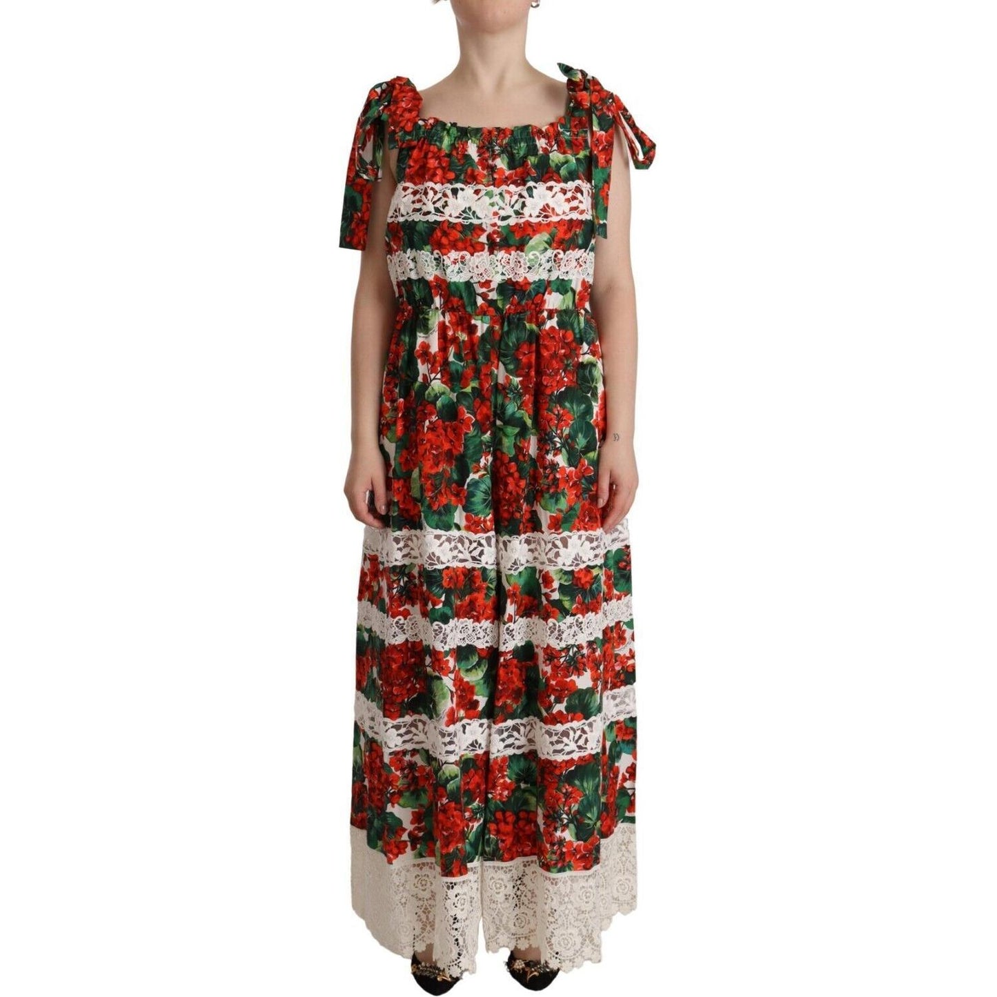 Dolce & Gabbana Multicolor Floral Maxi Dress Dolce & Gabbana