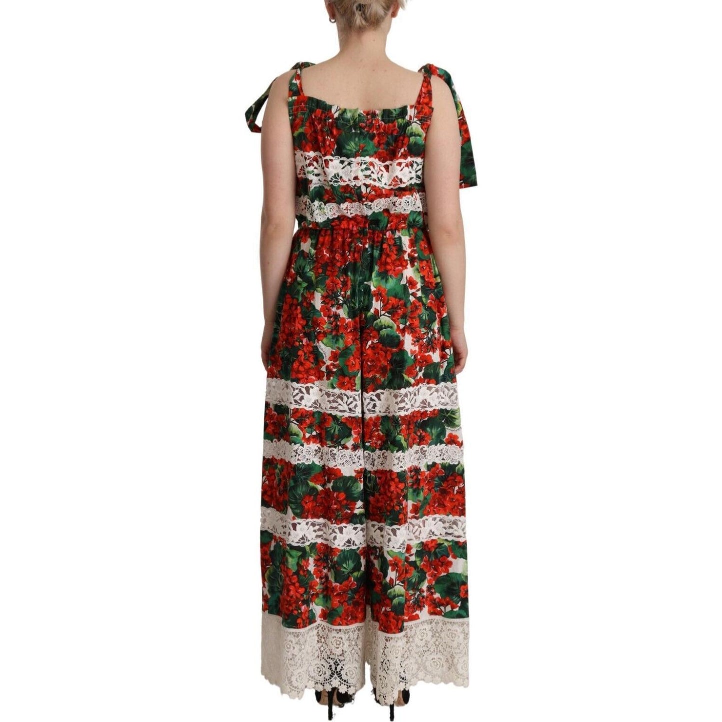 Dolce & Gabbana Multicolor Floral Maxi Dress Dolce & Gabbana