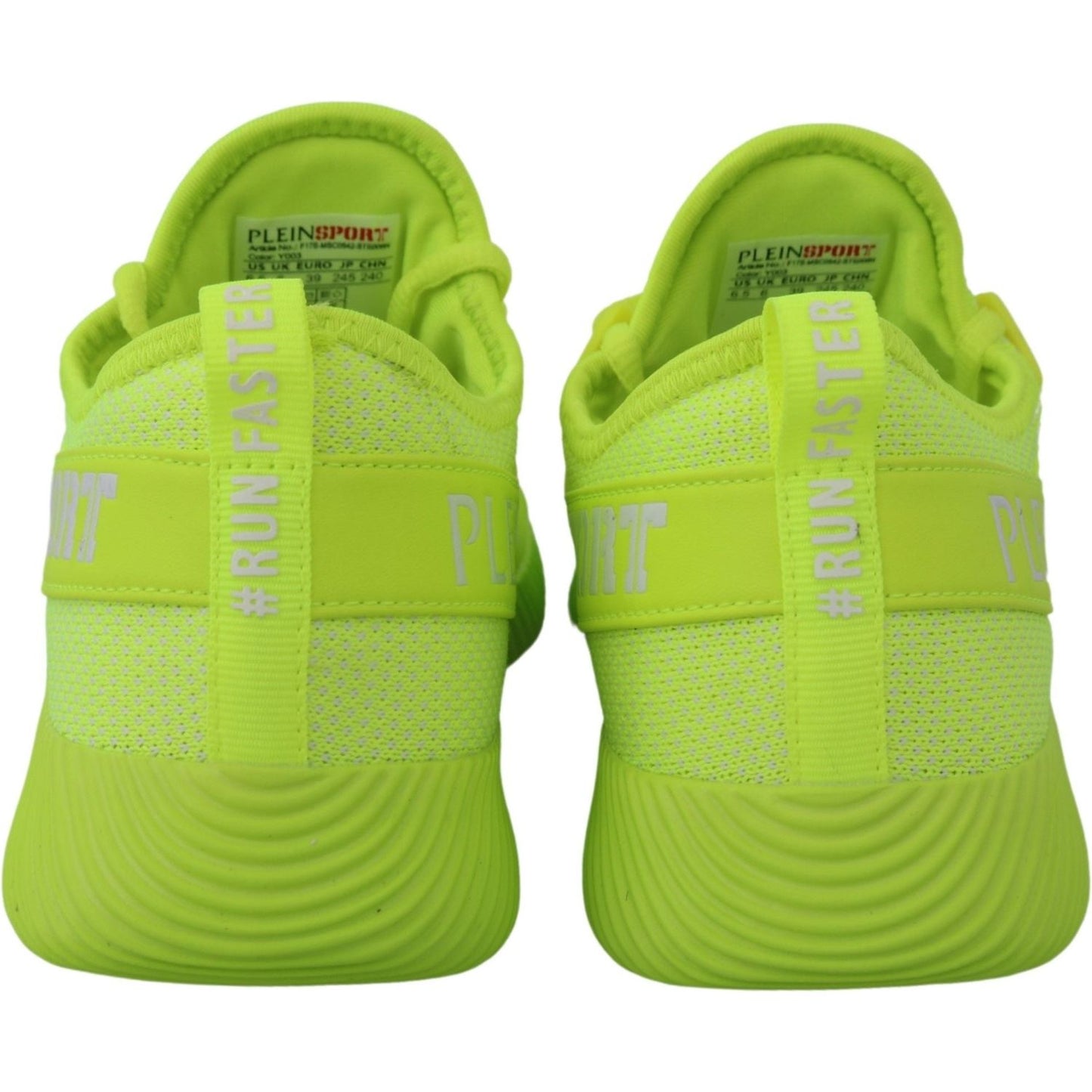 Plein Sport Electrify Your Step with Yellow Carter Sport Sneakers Plein Sport