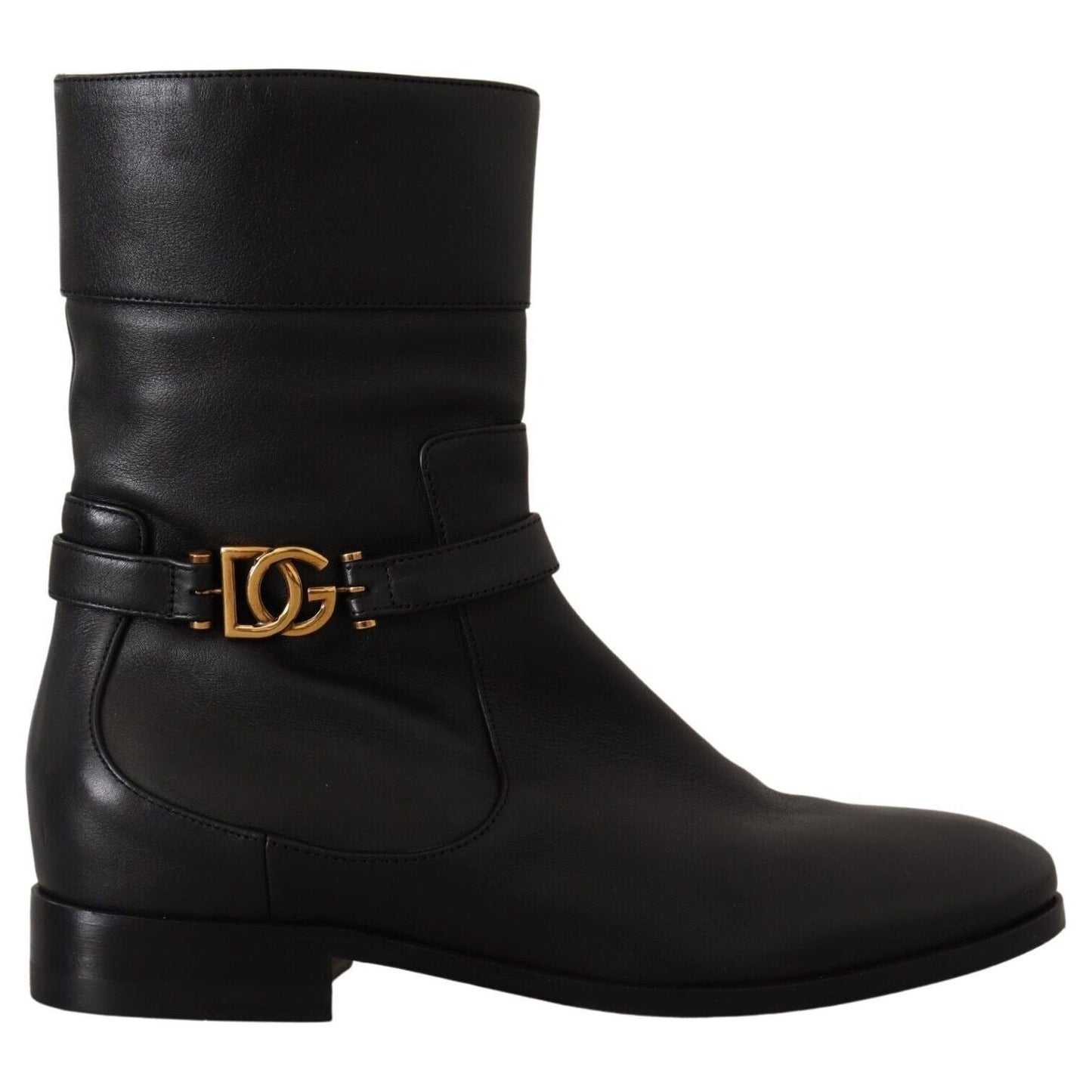 Dolce & Gabbana Elegant Leather Biker Boots Dolce & Gabbana