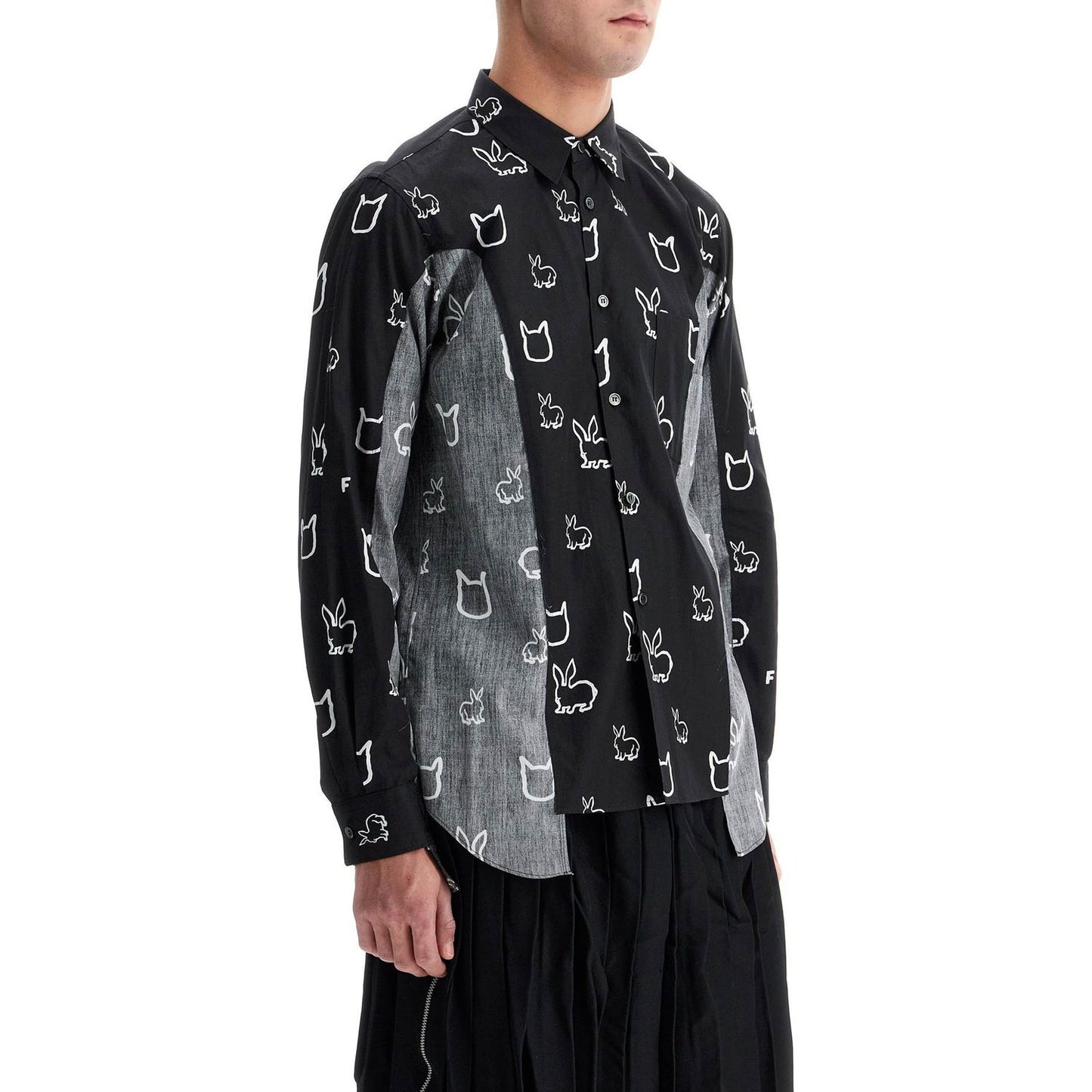 COMME DES GARCONS BLACK "shirt with inside-out Shirts COMME DES GARCONS BLACK