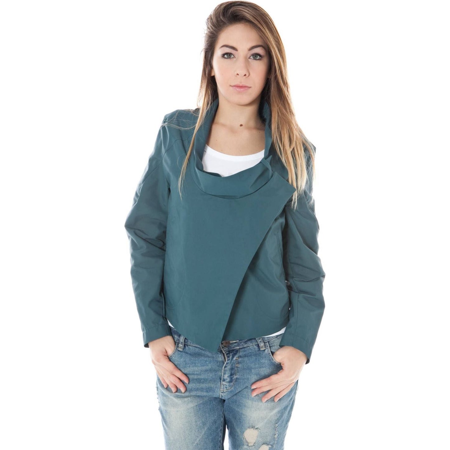 Calvin Klein Green Polyamide Women Jacket Calvin Klein