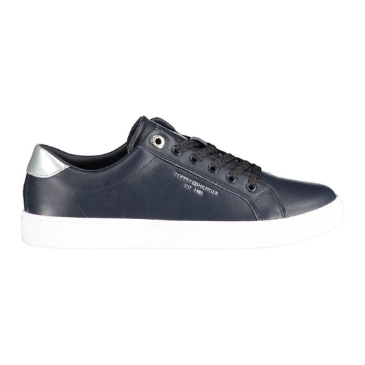 Tommy Hilfiger Blue Leather Women Sneaker Tommy Hilfiger