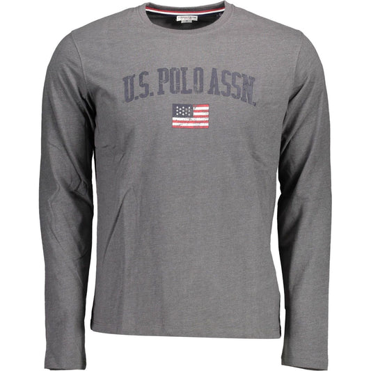 U.S. POLO ASSN. Gray Cotton Men T-Shirt U.S. POLO ASSN.