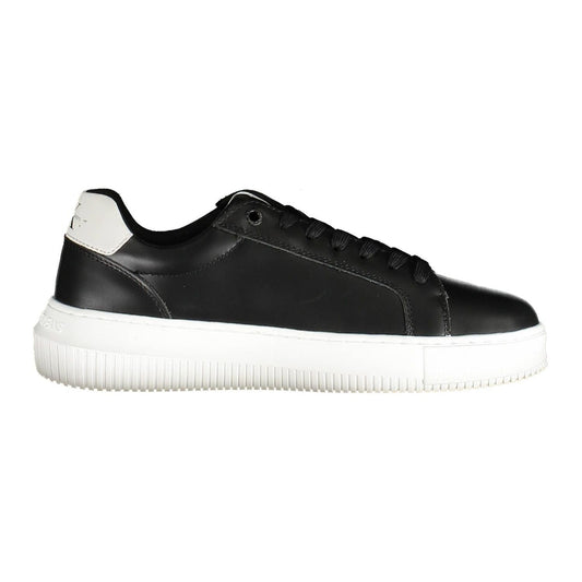 Calvin Klein Black Leather Women Sneaker Calvin Klein