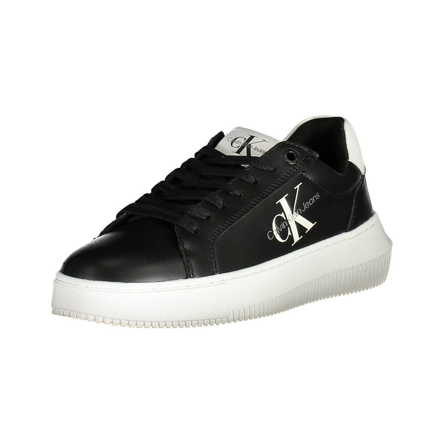 Calvin Klein Black Leather Women Sneaker Calvin Klein