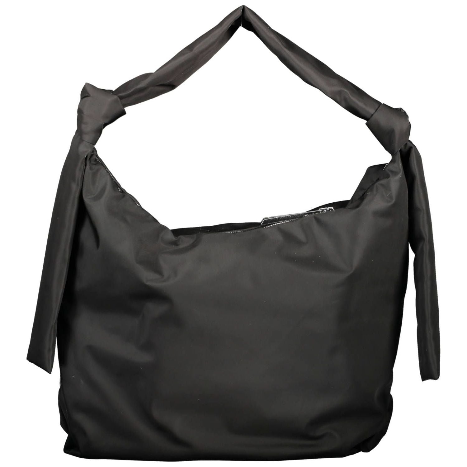 Front view with bag zipped and handles upright.