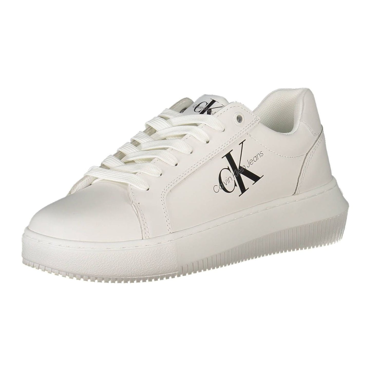 Calvin Klein White Leather Womens Sneaker Calvin Klein