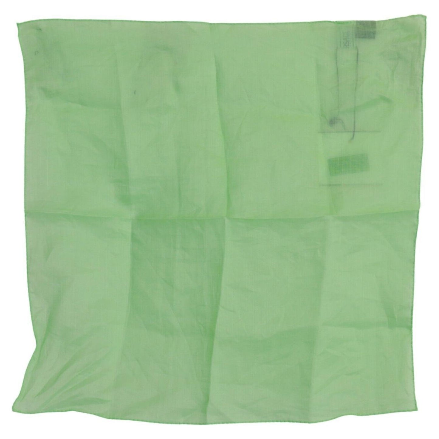 Versace Apple Green Linen Square Foulard Head Wrap Scarf Versace