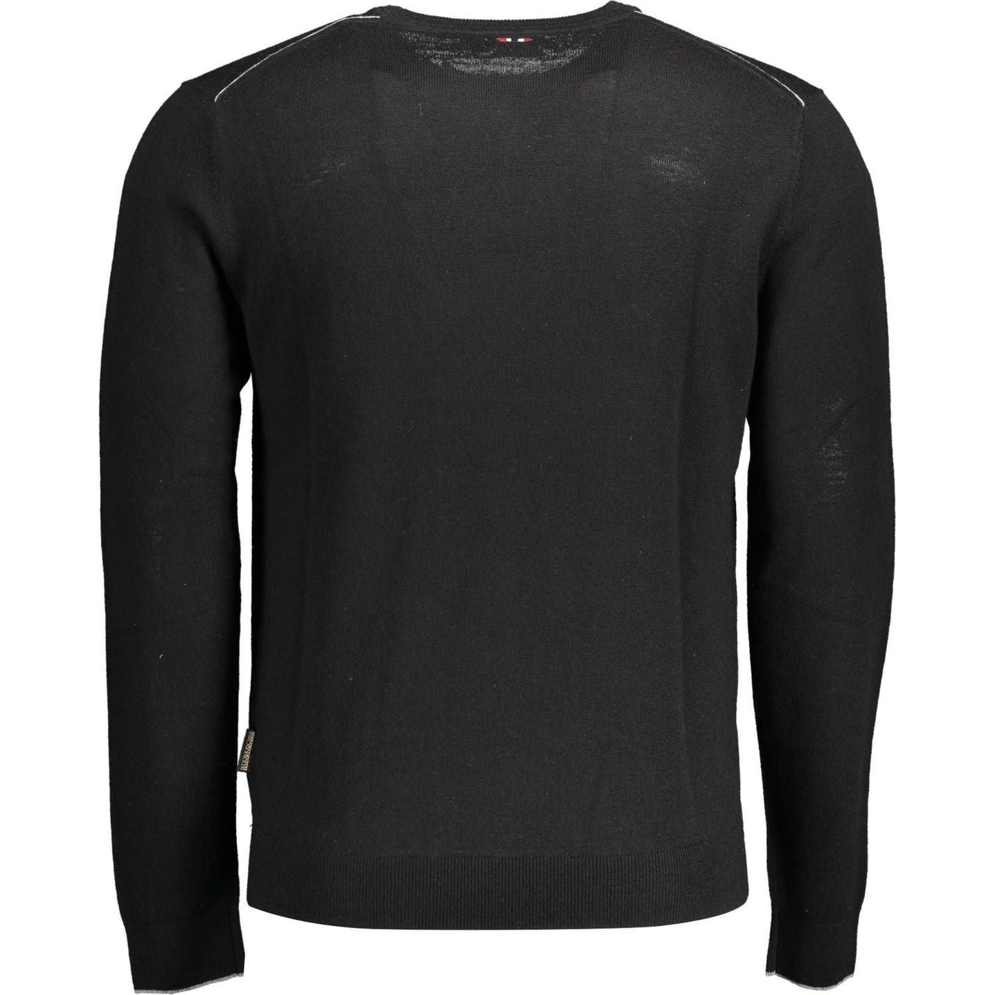 Napapijri Black Wool Men Sweater Napapijri