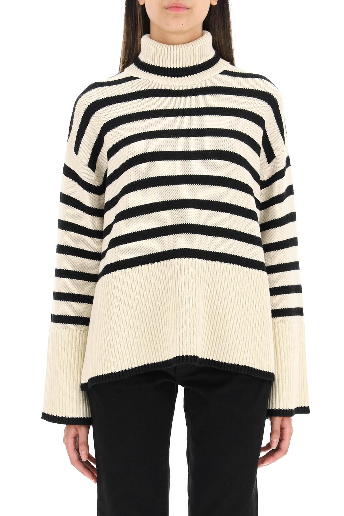 Toteme striped wool cotton turtleneck Knitwear Toteme