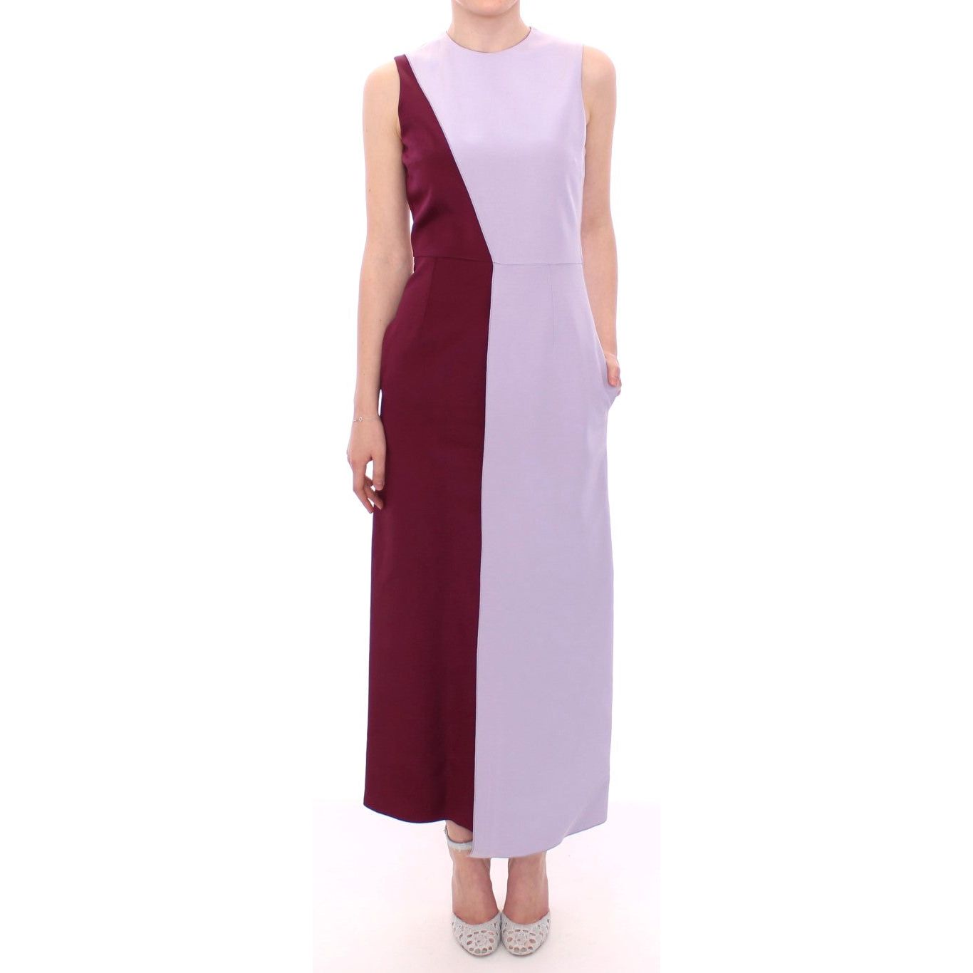 Barbara Casasola Elegant Long Silk Gown in Lavender Barbara Casasola