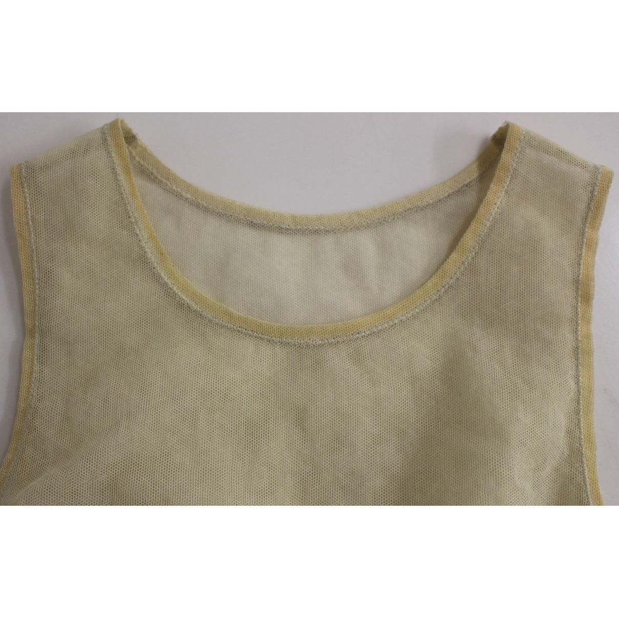 Dolce & Gabbana Elegant Beige Tank Top Blouse Dolce & Gabbana