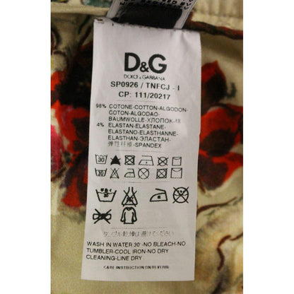 Dolce & Gabbana Beige Cotton Chinos Pants