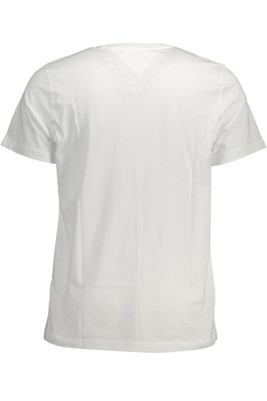 Tommy Hilfiger White Cotton Men TShirt Tommy Hilfiger