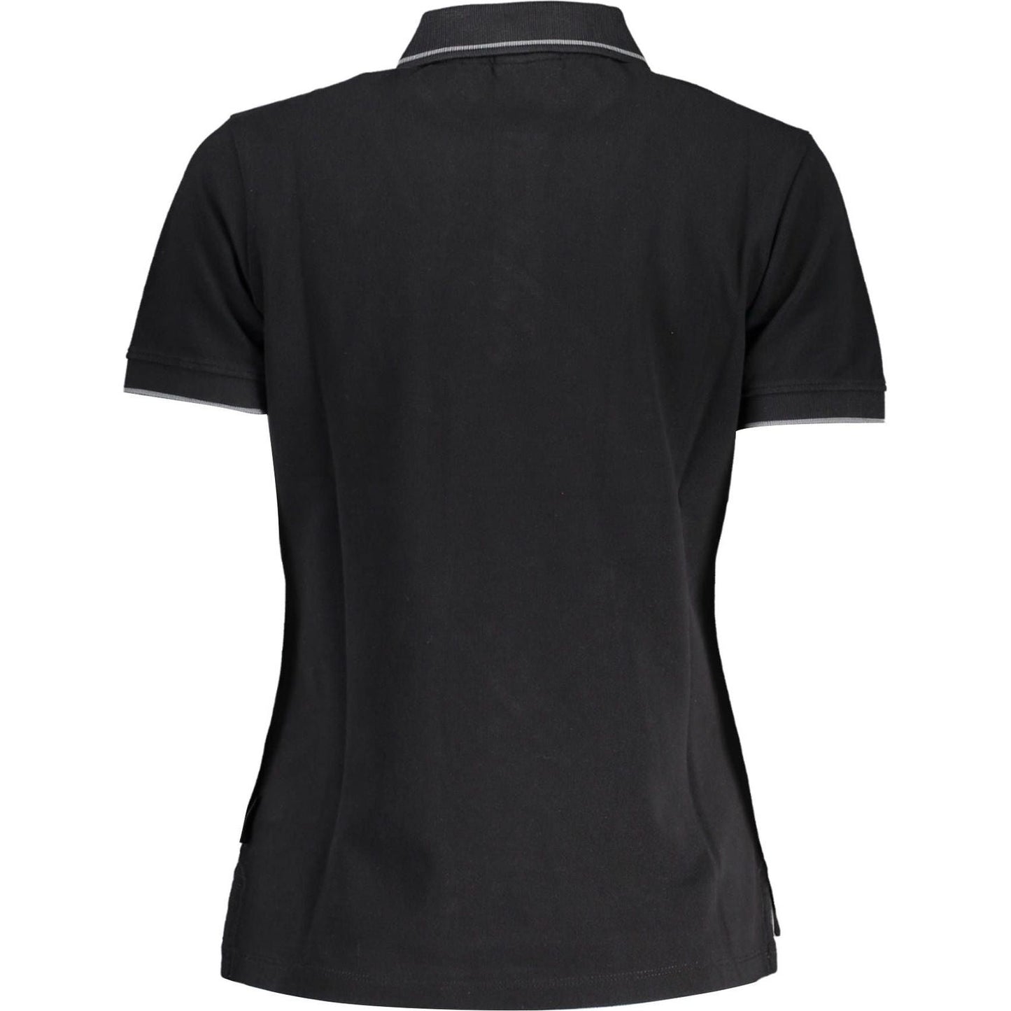 Napapijri Black Cotton Women Polo Shirt Napapijri