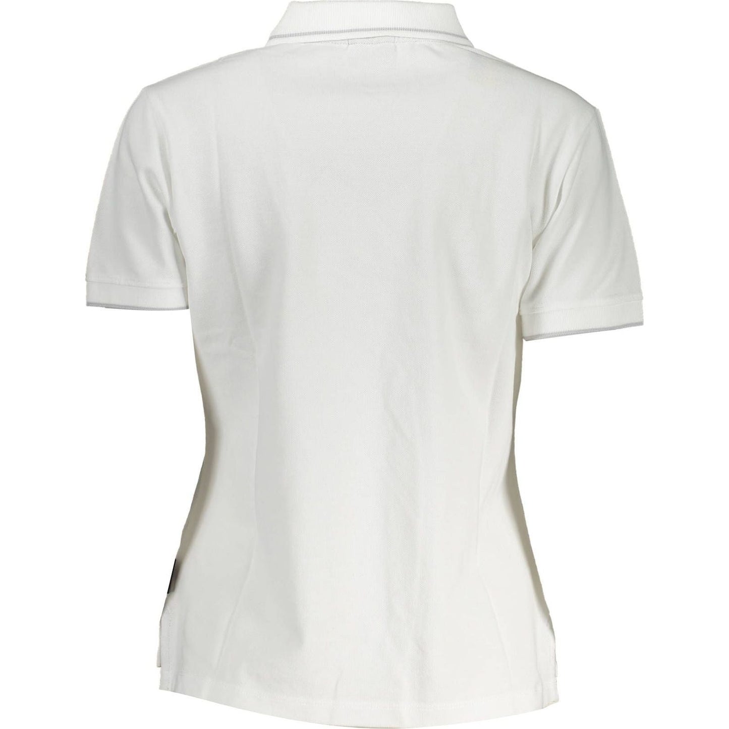 Napapijri White Cotton Women Polo Shirt Napapijri