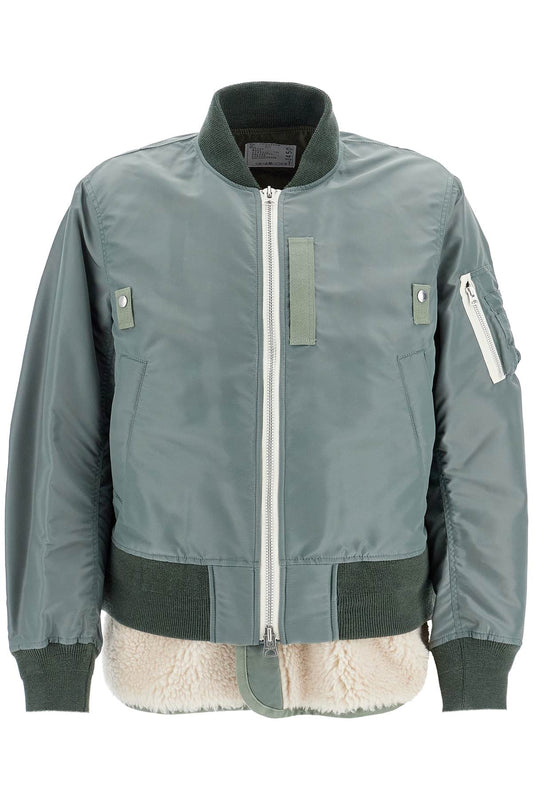 Sacai layered hybrid bomber jacket Jackets Sacai