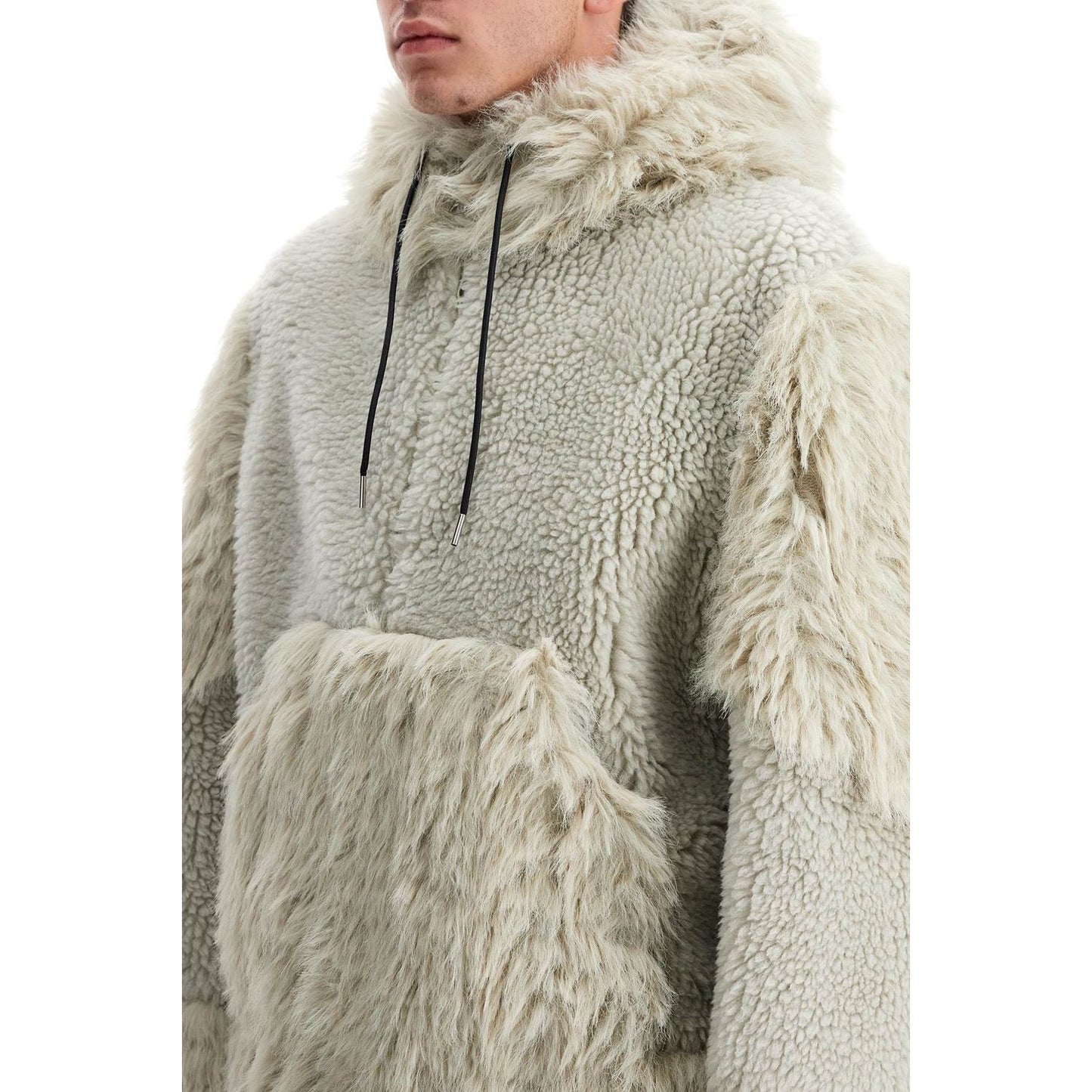 Sacai hooded fleece jacket with hood Vests Sacai