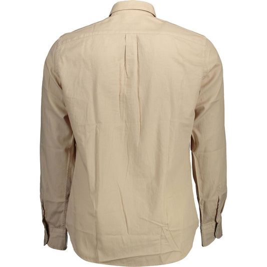 Harmont & Blaine Beige Cotton Men Shirt Harmont & Blaine