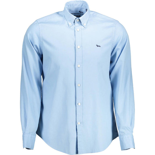 Harmont & Blaine Light Blue Cotton Men Shirt Harmont & Blaine