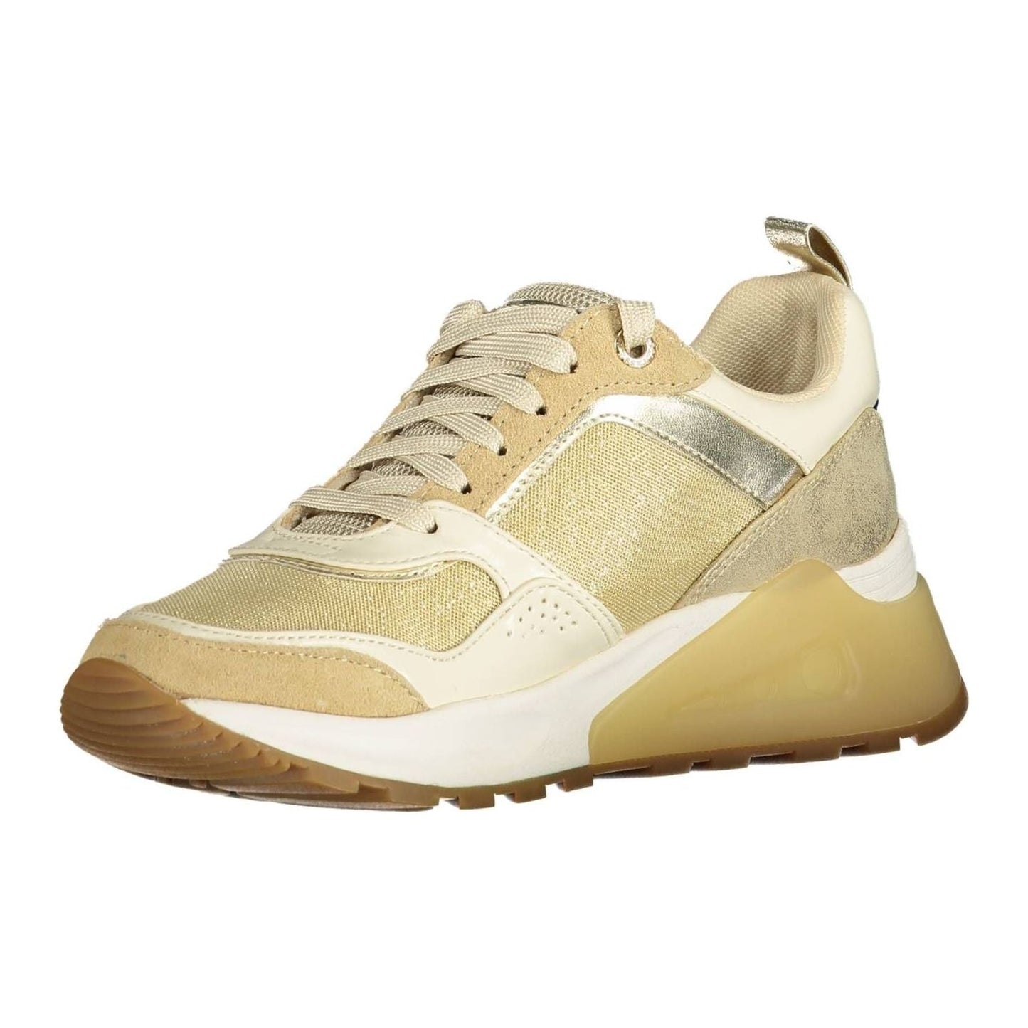 U.S. POLO ASSN. Gold Polyester Women Sneaker U.S. POLO ASSN.