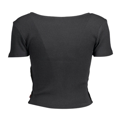 Levi's Black Cotton Women Top Levi's