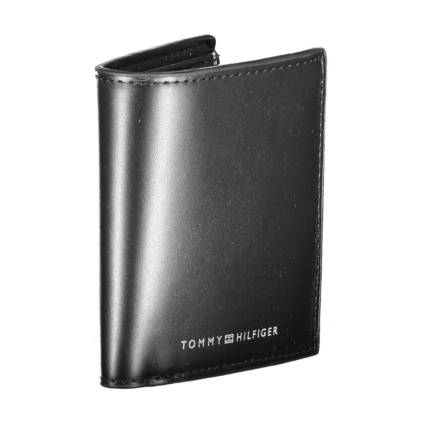 Tommy Hilfiger Black Leather Men Wallet Tommy Hilfiger