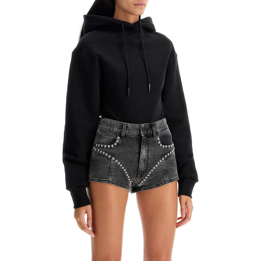 Mugler body sweatshirt with hood Topwear Mugler