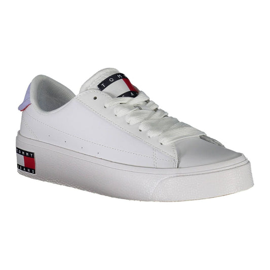 Tommy Hilfiger White Leather Women Sneaker Tommy Hilfiger