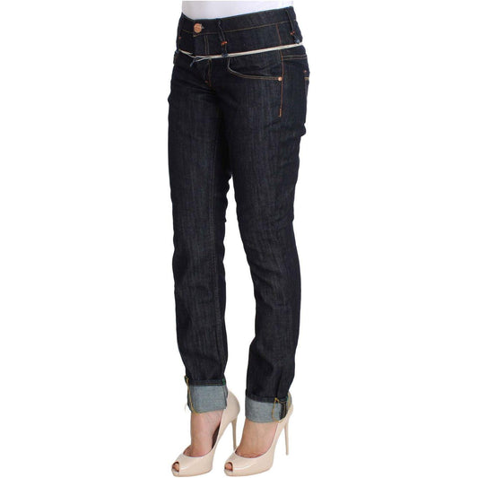 Acht Elegant Straight Leg Dark Blue Jeans Acht