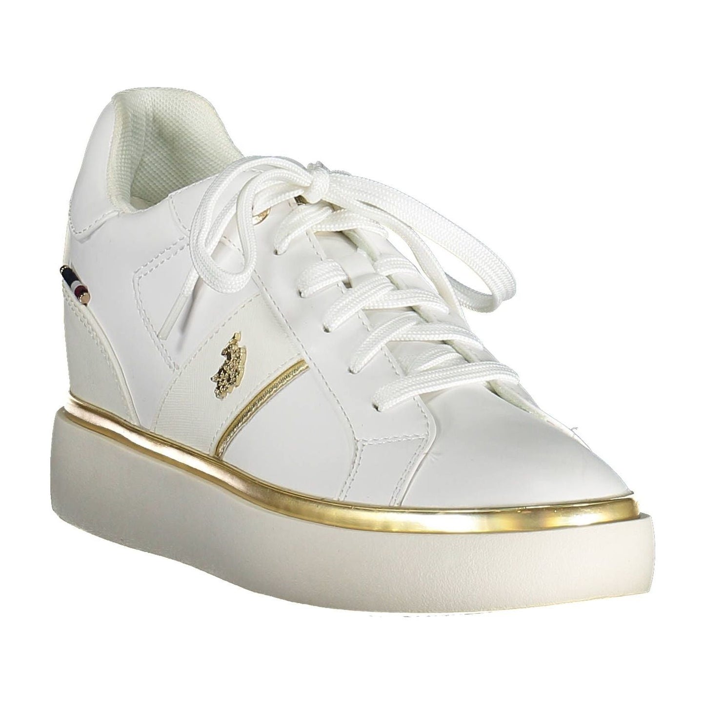 U.S. POLO ASSN. White Polyester Women Sneaker U.S. POLO ASSN.