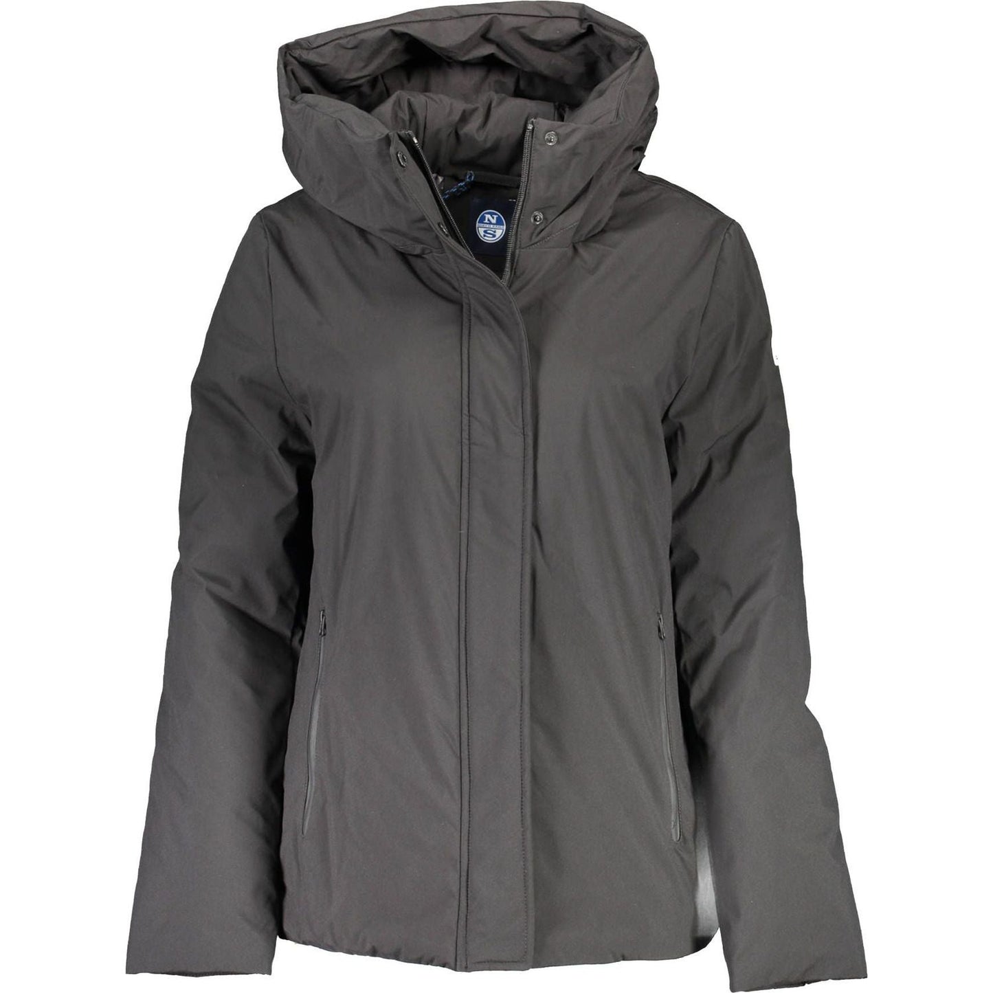 North Sails Black Polyester Women Jacket North Sails