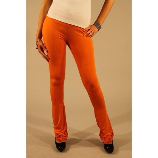 Patrizia Pepe Orange Viscose Women Legging Patrizia Pepe