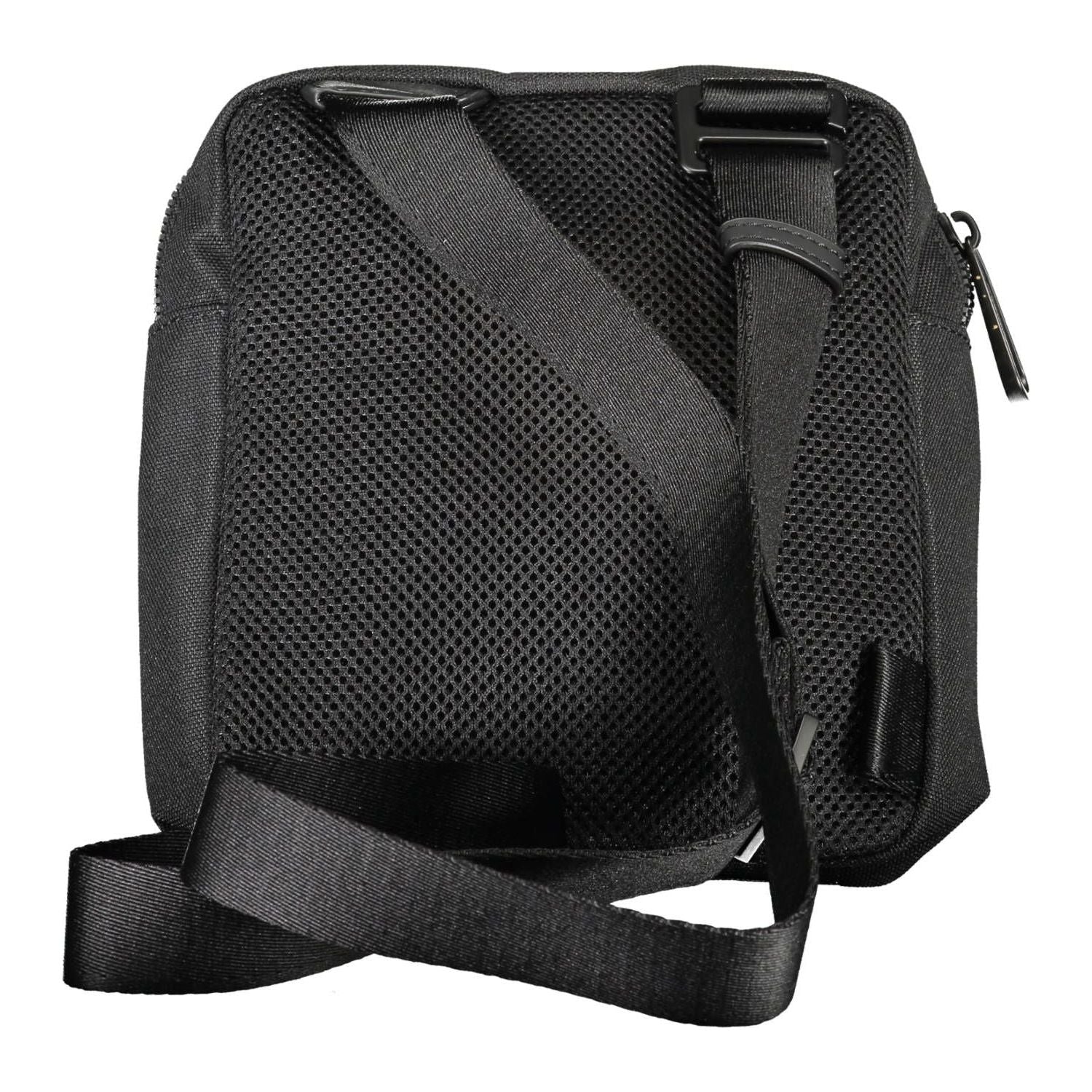 Front view with bag zipped and handles upright.