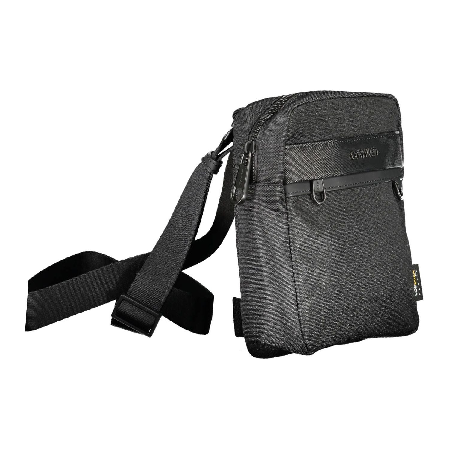 Front view with bag zipped and handles upright.