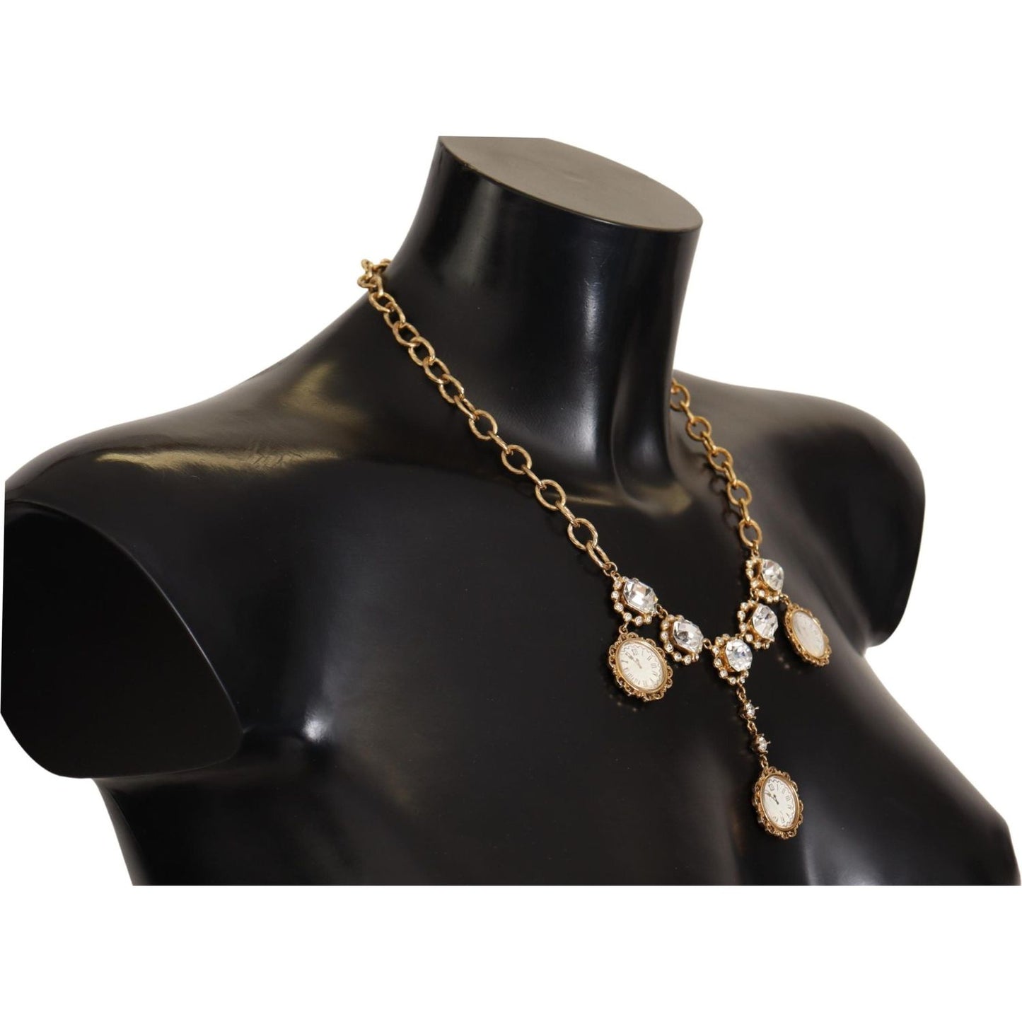 Dolce & Gabbana Elegant Timeless Statement Necklace Necklace Dolce & Gabbana Black