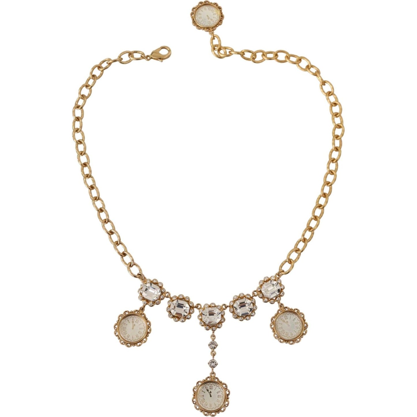 Dolce & Gabbana Elegant Timeless Statement Necklace Necklace Dolce & Gabbana Tan