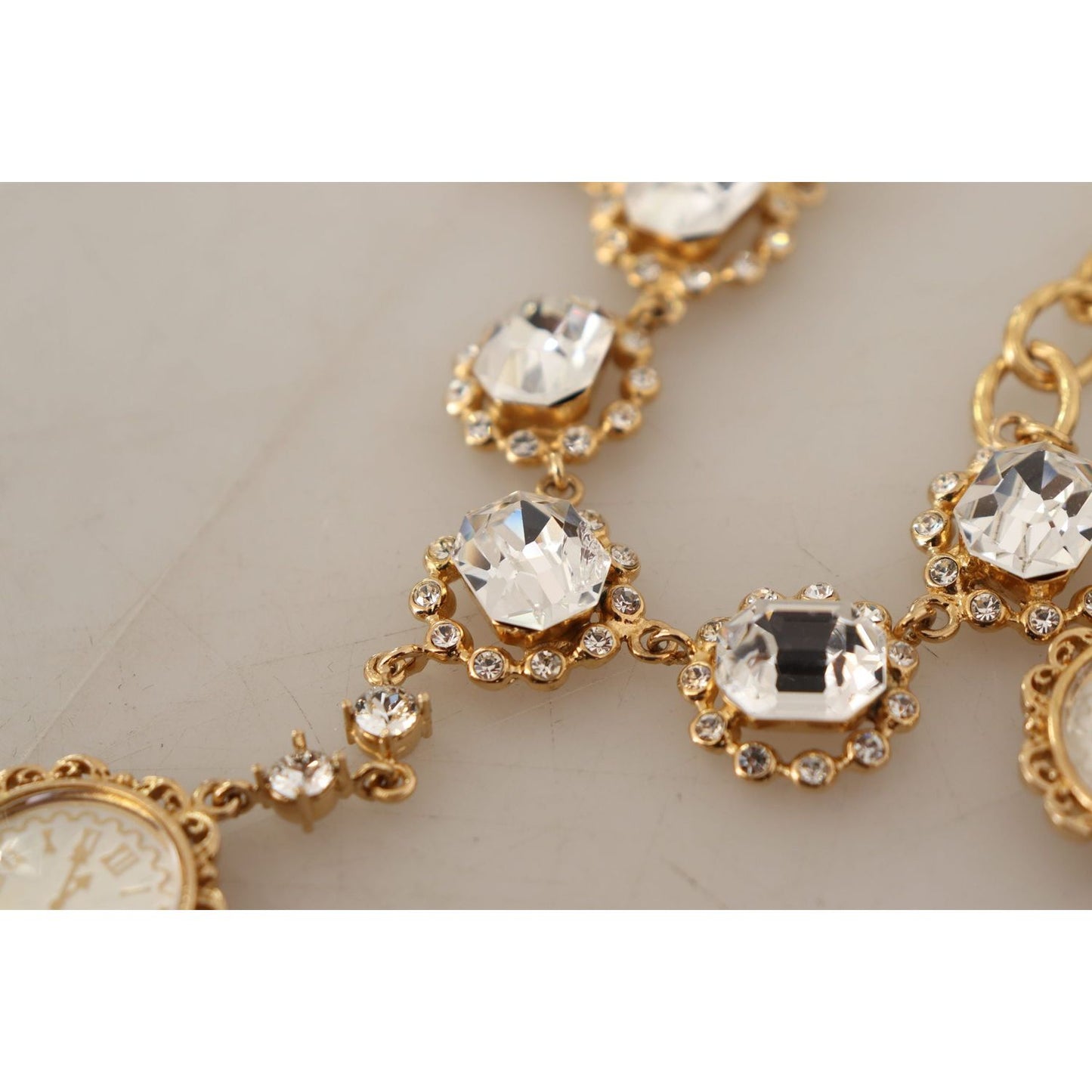 Dolce & Gabbana Elegant Timeless Statement Necklace Necklace Dolce & Gabbana Dark Gray