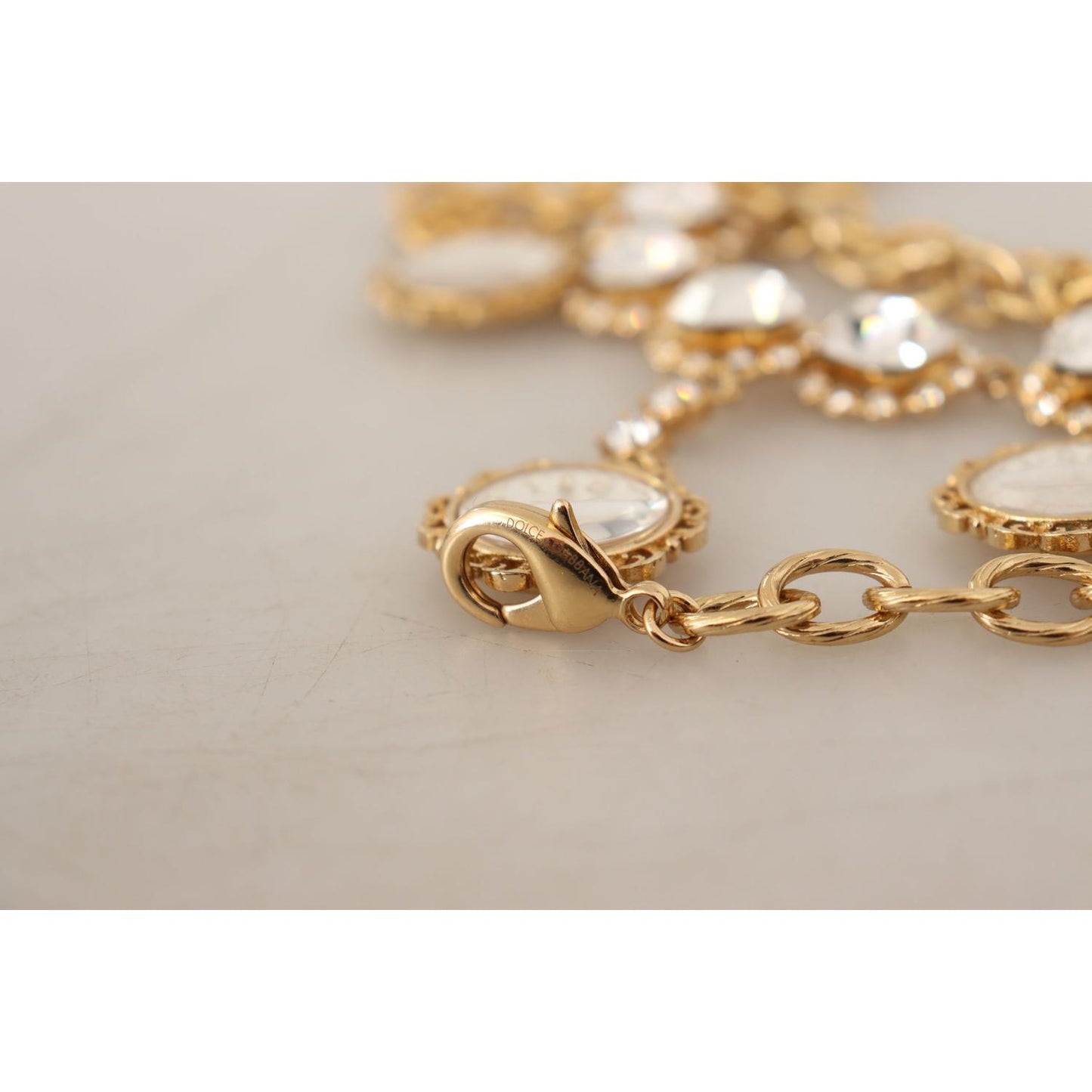 Dolce & Gabbana Elegant Timeless Statement Necklace Necklace Dolce & Gabbana Gray