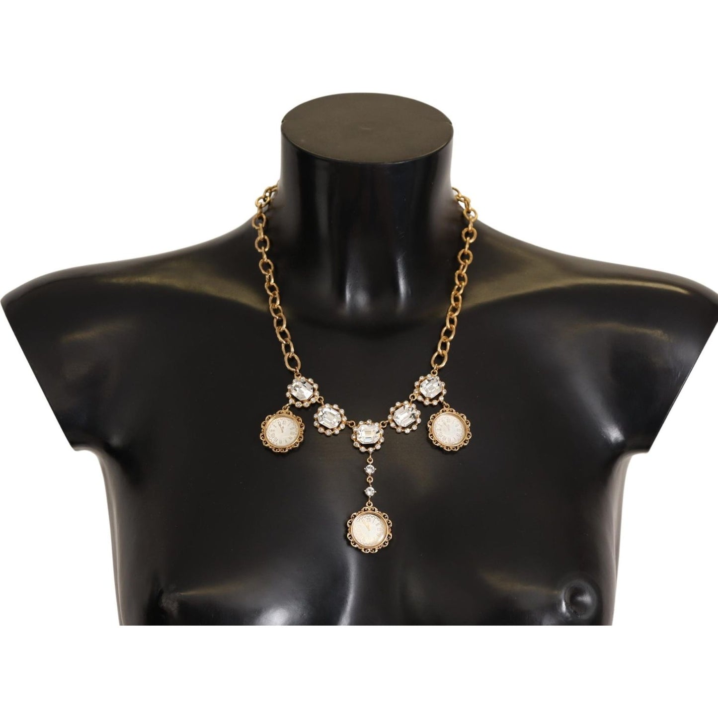 Dolce & Gabbana Elegant Timeless Statement Necklace Necklace Dolce & Gabbana Dark Slate Gray