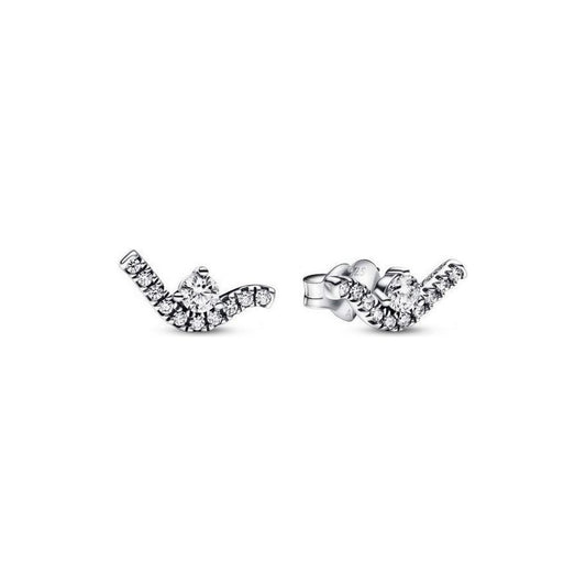 PANDORA JEWELS Mod. SPARKLING WAVE Earrings