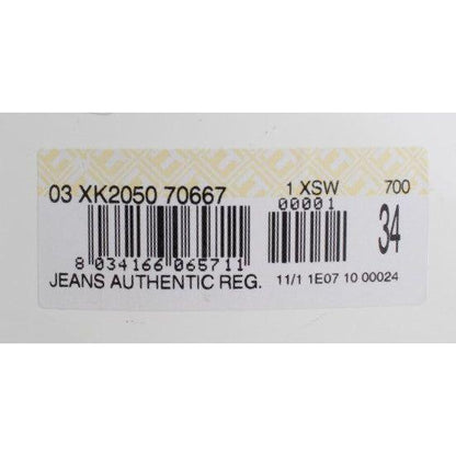 Acht Blue Wash Cotton Denim Regular Fit Jeans Acht