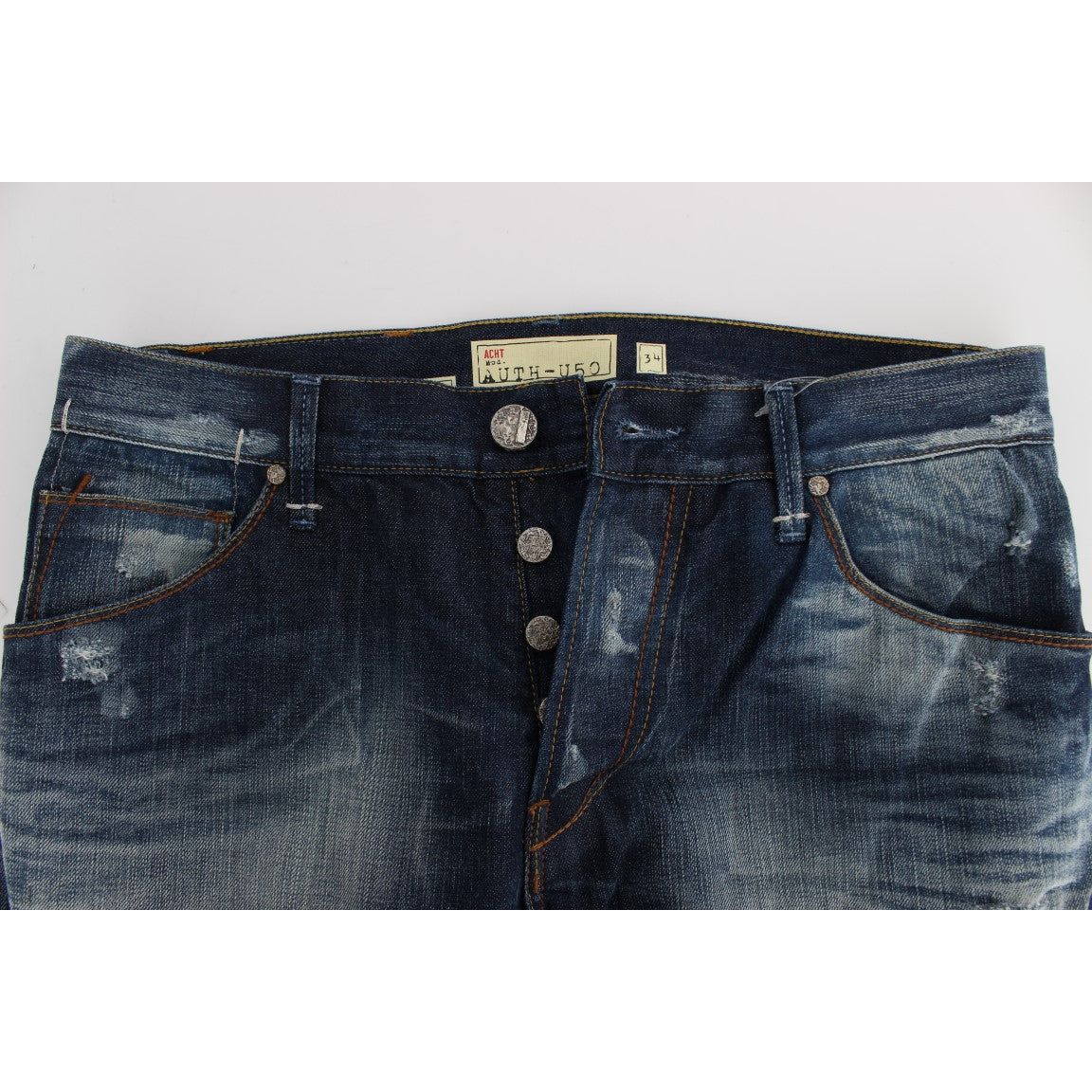 Acht Authentic Regular Fit Blue Wash Jeans Acht