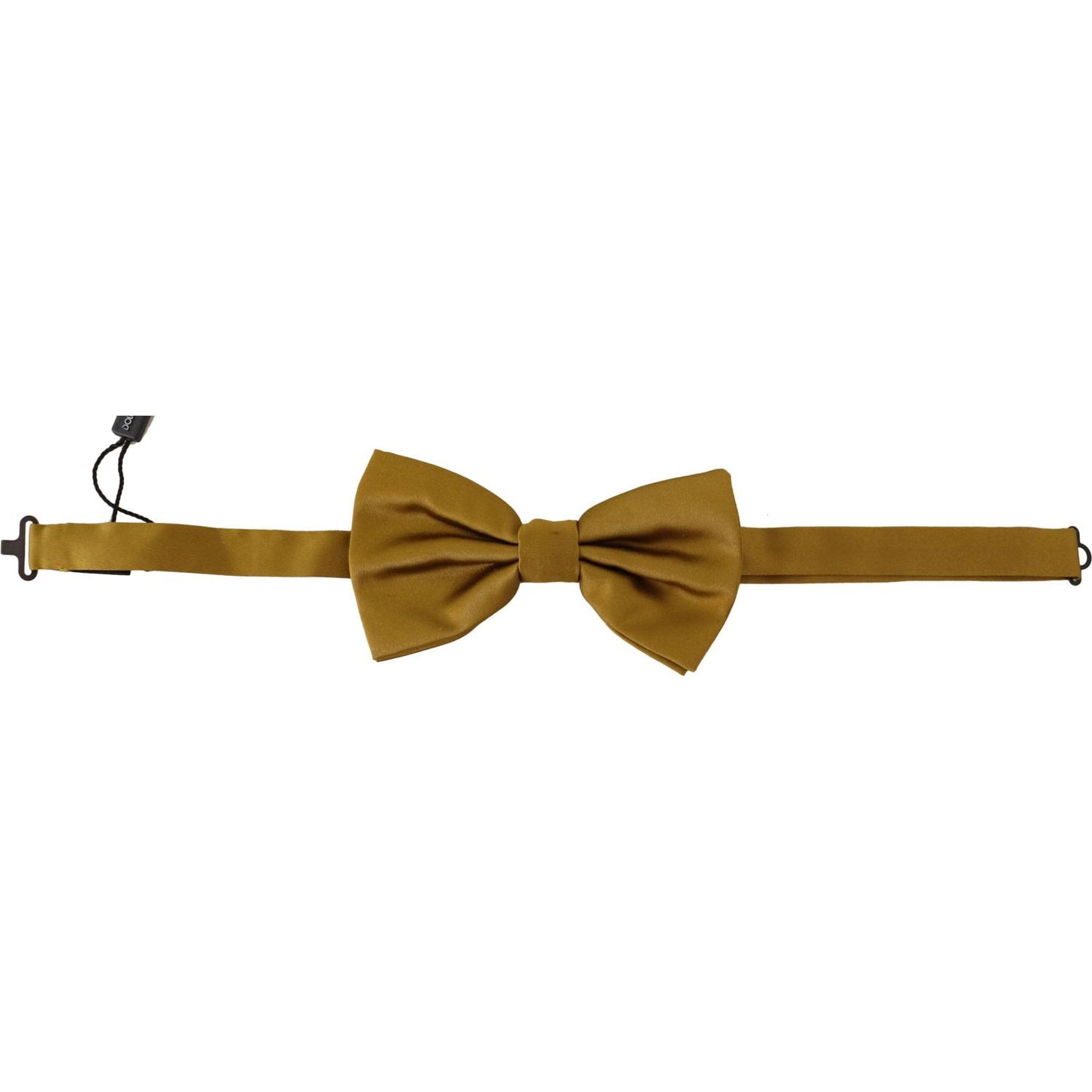 Dolce & Gabbana Elegant Mustard Silk Bow Tie Dolce & Gabbana