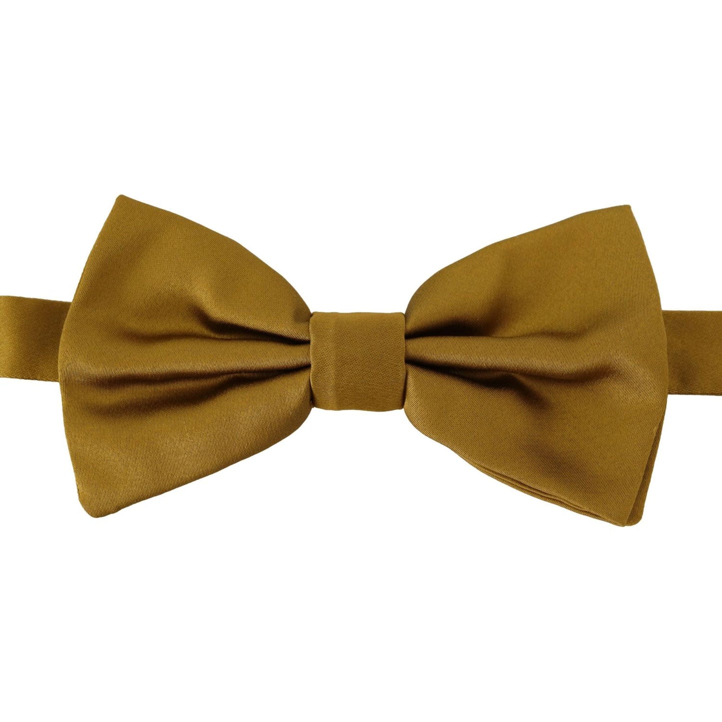 Dolce & Gabbana Elegant Mustard Yellow Silk Bow Tie Dolce & Gabbana