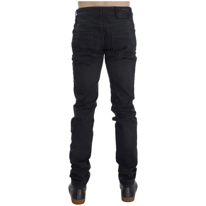 Acht Gray Cotton Stretch Slim Fit Jeans Acht
