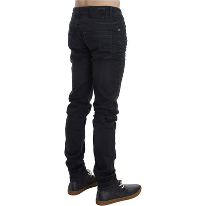 Acht Gray Cotton Stretch Slim Fit Jeans Acht