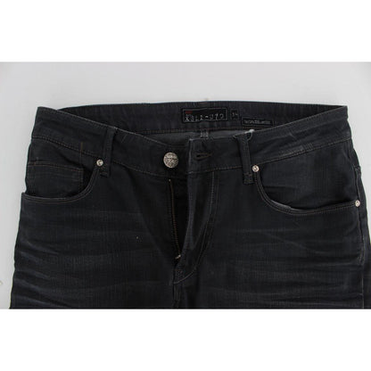 Acht Gray Cotton Stretch Slim Fit Jeans Acht